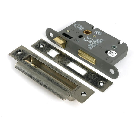 From The Anvil - Pewter 2.5" Heavy Duty Bathroom Mortice Lock | Sku. 51779 | Trade Door Handles.