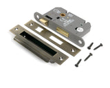 From The Anvil - Aged Brass 2.5" Heavy Duty Bathroom Mortice Lock | Sku. 51781 | Trade Door Handles.