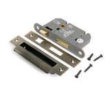 From The Anvil - Aged Brass 2.5" Heavy Duty Bathroom Mortice Lock | Sku. 51781 | Trade Door Handles.