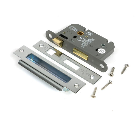 From The Anvil - Polished Chrome 2.5" Heavy Duty Bathroom Mortice Lock | Sku. 51784 | Trade Door Handles.