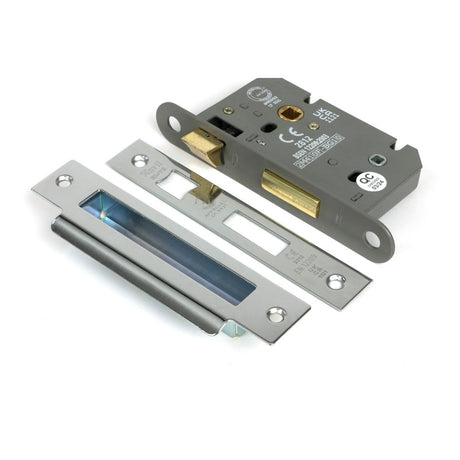 From The Anvil - Polished Chrome 2.5" Heavy Duty Bathroom Mortice Lock | Sku. 51784 | Trade Door Handles.
