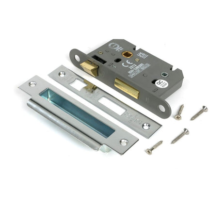 From The Anvil - Polished SS 2.5" Heavy Duty Bathroom Mortice Lock | Sku. 51788 | Trade Door Handles.