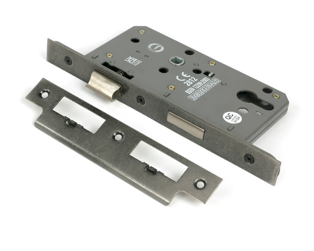 From The Anvil - Pewter Euro Din Sash Lock - 60mm Backset/72mm Centre | Sku. 51799 | Trade Door Handles.