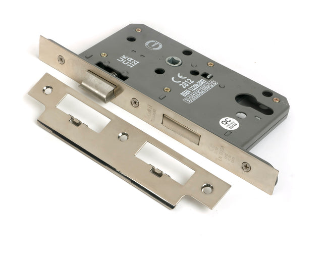 From The Anvil - Polished Nickel Euro Din Sash Lock - 60mm Backset/72mm Centre | Sku. 51803 | Trade Door Handles.