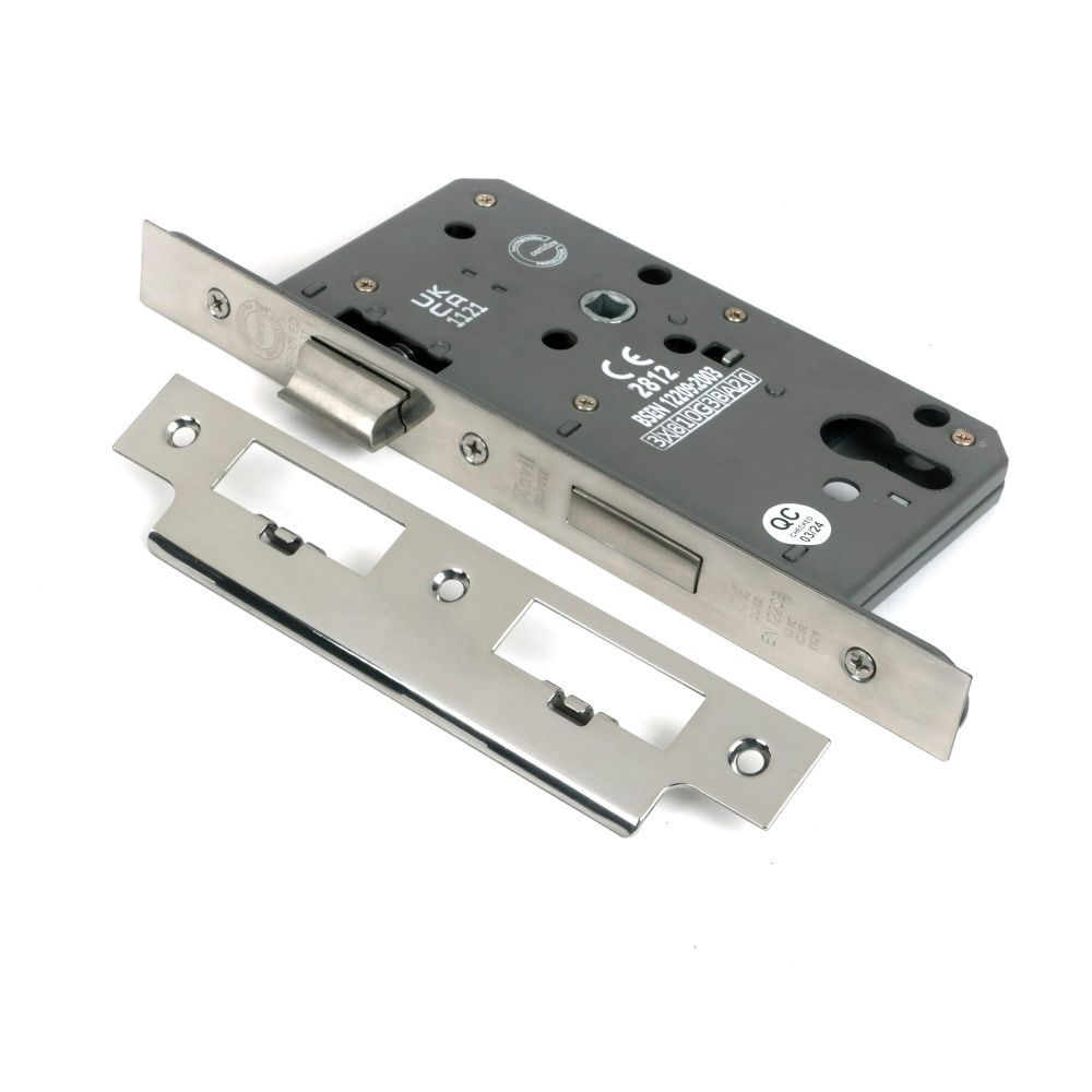 From The Anvil - Polished Chrome Euro Din Sash Lock - 60mm Backset/72mm Centre | Sku. 51804 | Trade Door Handles.