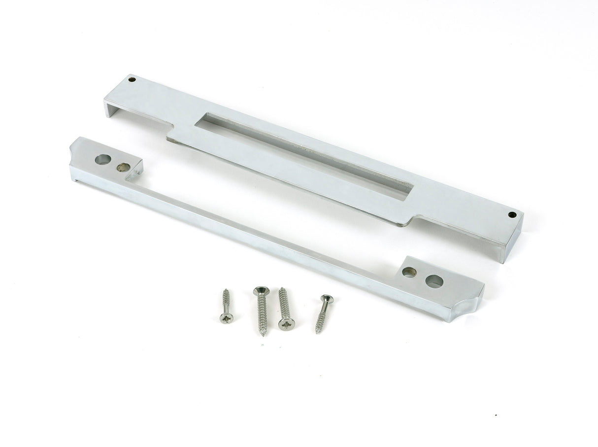 From The Anvil - Polished Chrome Rebate Kit for Euro Din Sash Lock | Sku. 51814 | Trade Door Handles.