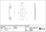 From The Anvil - Polished Bronze ½" Rebate Kit for Euro Din Sash Lock