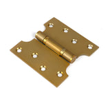 From The Anvil - Satin Brass 4" x 2" x 4" Parliament Hinge (pair) ss | Sku. 51818 | Trade Door Handles.