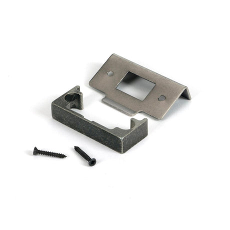 From The Anvil - Pewter Rebate Kit for Tubular Mortice Latch | Sku. 51823 | Trade Door Handles.