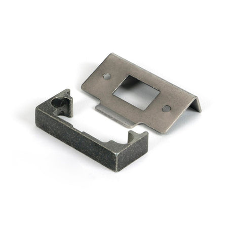 From The Anvil - Pewter Rebate Kit for Tubular Mortice Latch | Sku. 51823 | Trade Door Handles.