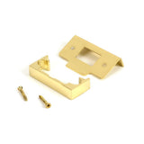 From The Anvil - Polished Brass Rebate Kit for Tubular Mortice Latch | Sku. 51824 | Trade Door Handles.