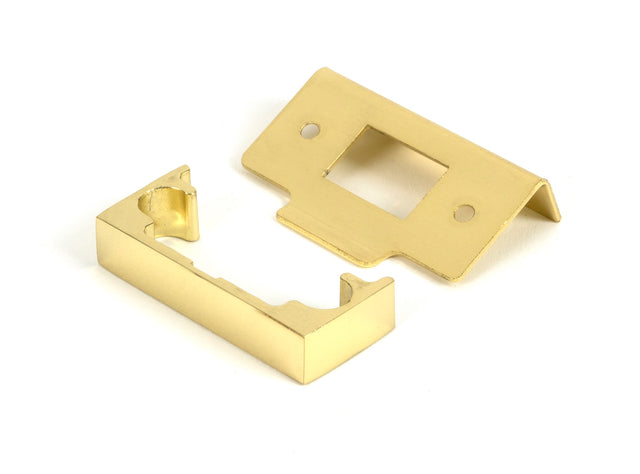 From The Anvil - Polished Brass Rebate Kit for Tubular Mortice Latch | Sku. 51824 | Trade Door Handles.