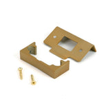 From The Anvil - Satin Brass Rebate Kit for Tubular Mortice Latch | Sku. 51826 | Trade Door Handles.