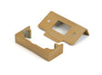 From The Anvil - Satin Brass Rebate Kit for Tubular Mortice Latch | Sku. 51826 | Trade Door Handles.