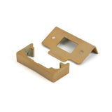 From The Anvil - Satin Brass Rebate Kit for Tubular Mortice Latch | Sku. 51826 | Trade Door Handles.