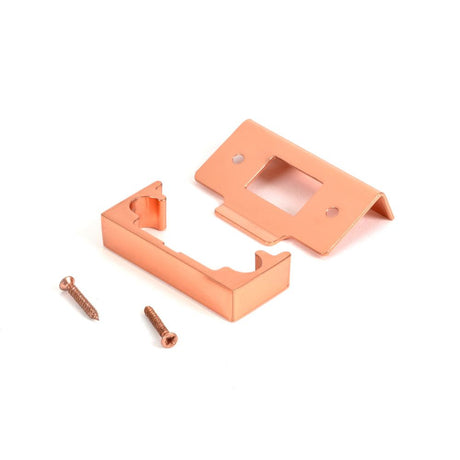 From The Anvil - Polished Bronze Rebate Kit for Tubular Mortice Latch | Sku. 51830 | Trade Door Handles.