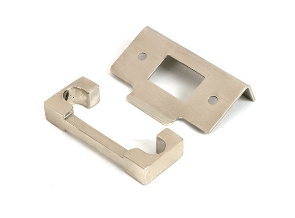 This is an image of From The Anvil - Polished Nickel ½" Rebate Kit for Heavy Duty Latch available to order from Trade Door Handles in Kendal.