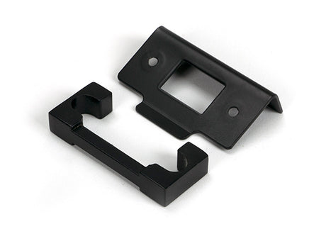 This is an image of From The Anvil - Black ½" Rebate Kit for Heavy Duty Latch available to order from Trade Door Handles in Kendal.