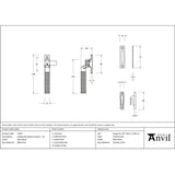 From The Anvil - Matt Black Locking Brompton Fastener - LH | Sku. 51841 | Trade Door Handles.