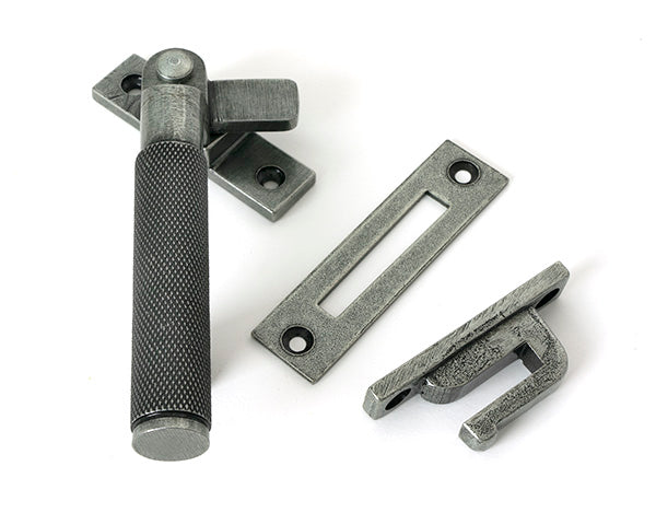 This is an image of From The Anvil - Pewter Locking Brompton Fastener - LH available to order from Trade Door Handles in Kendal.