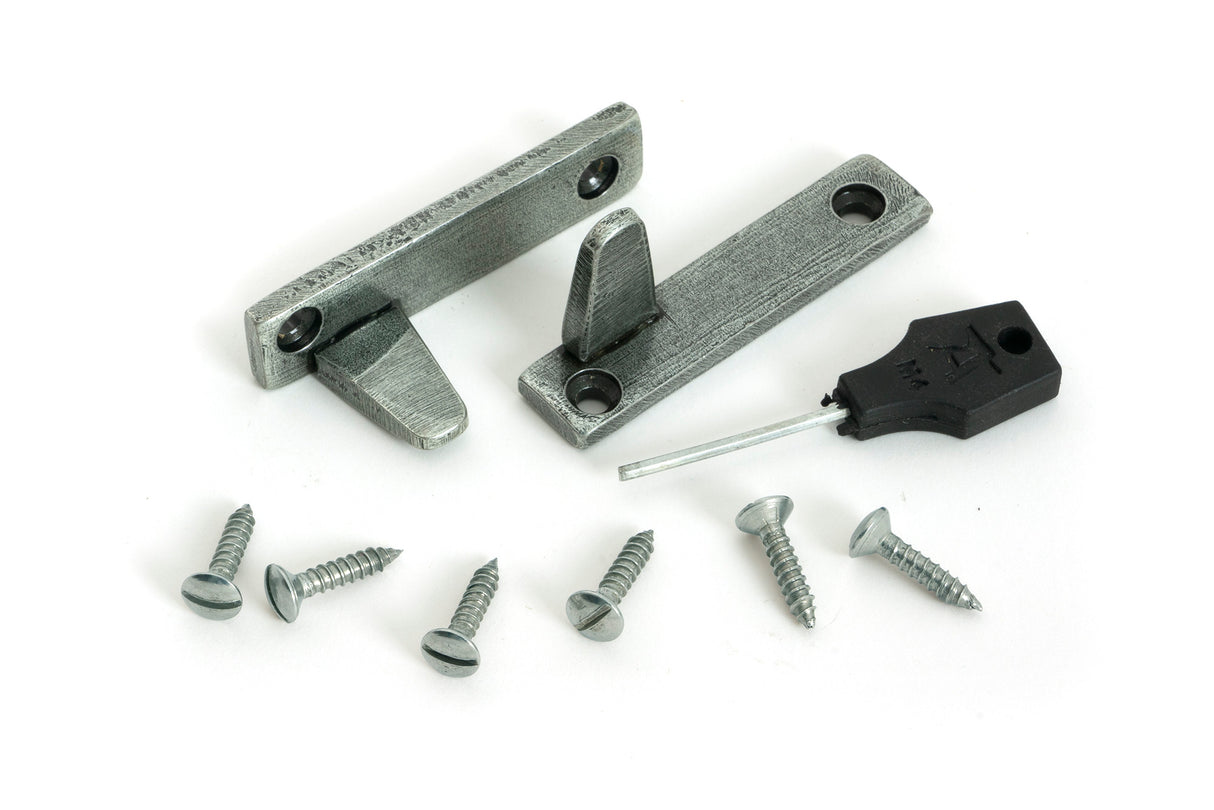 From The Anvil - Pewter Night-Vent Locking Brompton Fastener | Sku. 51846 | Trade Door Handles.