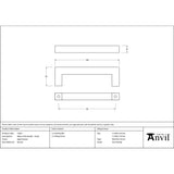 From The Anvil - Aged Bronze Albers Pull Handle - Small | Sku. 51857 | Trade Door Handles.