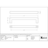 From The Anvil - Aged Bronze Albers Pull Handle - Medium | Sku. 51858 | Trade Door Handles.