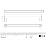 From The Anvil - Aged Bronze Albers Pull Handle - Large | Sku. 51859 | Trade Door Handles.