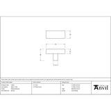 From The Anvil - Polished Bronze Albers T-Bar | Sku. 51863 | Trade Door Handles.