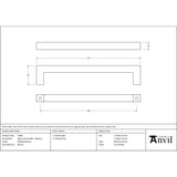 From The Anvil - Polished Bronze Albers Pull Handle - Medium | Sku. 51865 | Trade Door Handles.