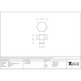 From The Anvil - Aged Bronze Kahlo Cabinet Knob - 38mm | Sku. 51869 | Trade Door Handles.