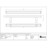 From The Anvil - Aged Bronze Kahlo Pull Handle - Medium | Sku. 51872 | Trade Door Handles.