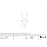 From The Anvil - Polished Bronze Kahlo Cabinet Knob - 38mm | Sku. 51876 | Trade Door Handles.