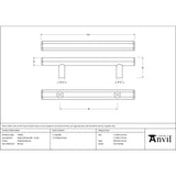 From The Anvil - Polished Bronze Kahlo Pull Handle - Small | Sku. 51878 | Trade Door Handles.