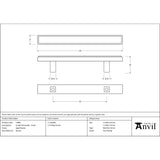 From The Anvil - Aged Bronze Scully Pull Handle - Small | Sku. 51885 | Trade Door Handles.