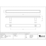 From The Anvil - Aged Bronze Scully Pull Handle - Medium | Sku. 51886 | Trade Door Handles.