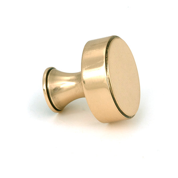 From The Anvil - Polished Bronze Scully Cabinet Knob - 32mm