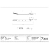 From The Anvil - Polished Chrome Art Deco 8" Stay | Sku. 51898 | Trade Door Handles.