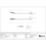 From The Anvil - Polished Chrome Art Deco 10" Stay | Sku. 51904 | Trade Door Handles.