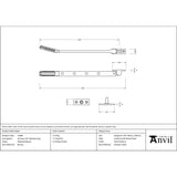 From The Anvil - Polished Bronze Art Deco 10" Stay | Sku. 51906 | Trade Door Handles.