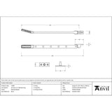 From The Anvil - Polished Nickel Art Deco 12" Stay | Sku. 51909 | Trade Door Handles.