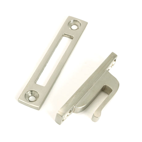 From The Anvil - Polished Nickel Locking Art Deco Fastener - LH | Sku. 51915 | Trade Door Handles.