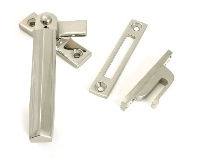 From The Anvil - Polished Nickel Locking Art Deco Fastener - LH | Sku. 51915 | Trade Door Handles.