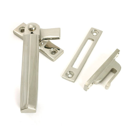 From The Anvil - Polished Nickel Locking Art Deco Fastener - LH | Sku. 51915 | Trade Door Handles.