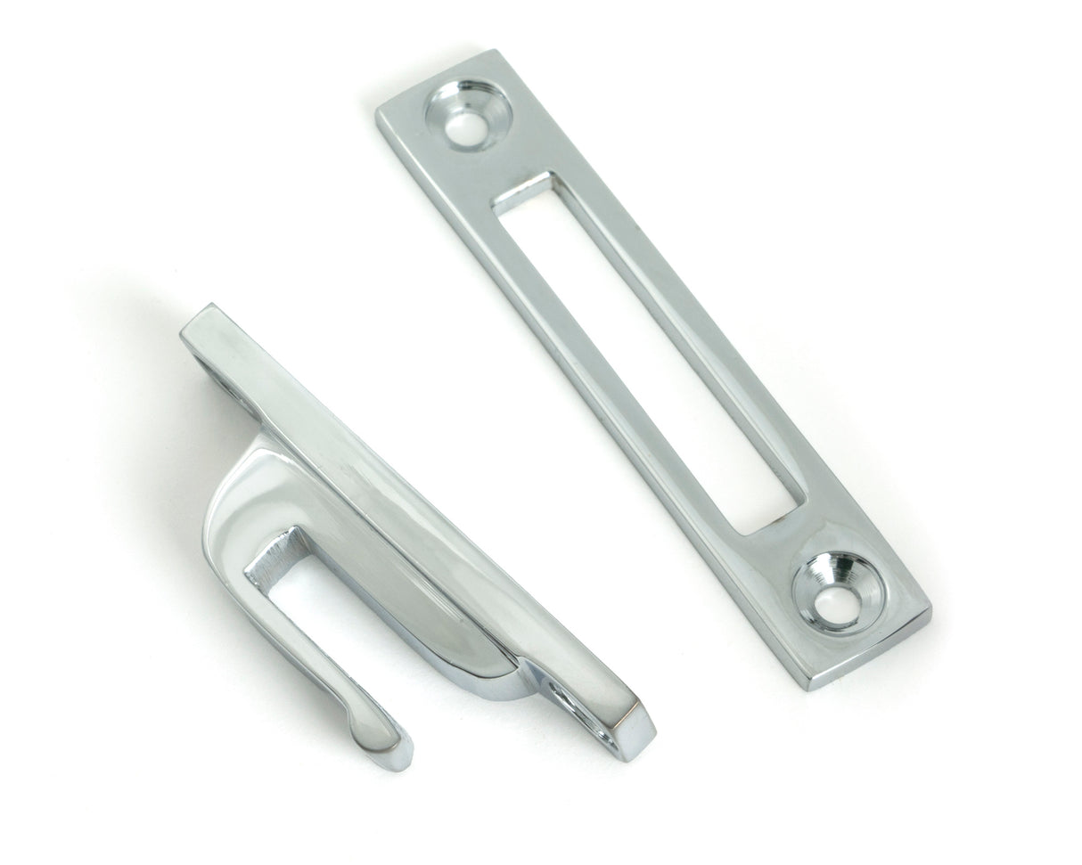 From The Anvil - Polished Chrome Locking Art Deco Fastener - LH | Sku. 51916 | Trade Door Handles.