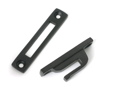 From The Anvil - Aged Bronze Locking Art Deco Fastener - LH | Sku. 51917 | Trade Door Handles.