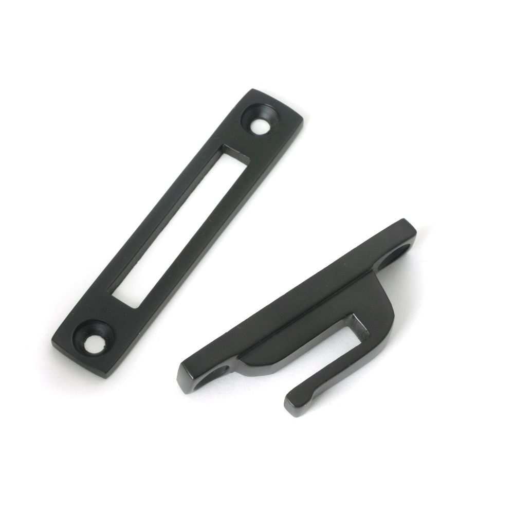 From The Anvil - Aged Bronze Locking Art Deco Fastener - LH | Sku. 51917 | Trade Door Handles.