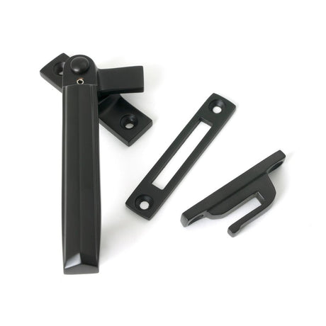 From The Anvil - Aged Bronze Locking Art Deco Fastener - LH | Sku. 51917 | Trade Door Handles.