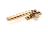 From The Anvil - Polished Bronze Locking Art Deco Fastener - LH | Sku. 51918 | Trade Door Handles.