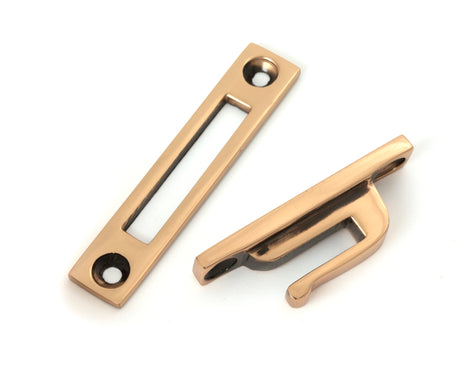 From The Anvil - Polished Bronze Locking Art Deco Fastener - LH | Sku. 51918 | Trade Door Handles.